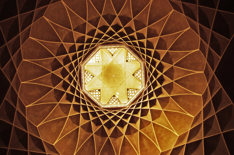ceiling of dolatabad gardens