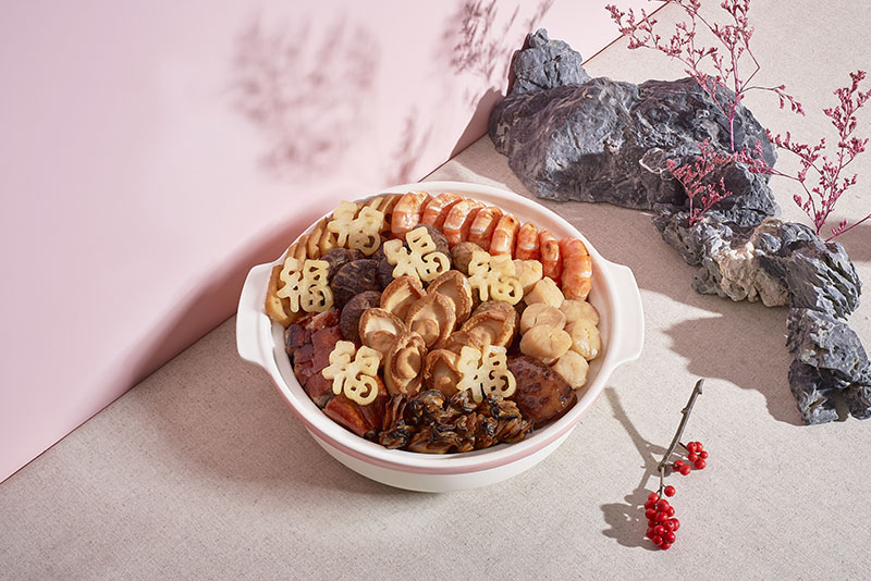 peach blossoms abalone treasure pot