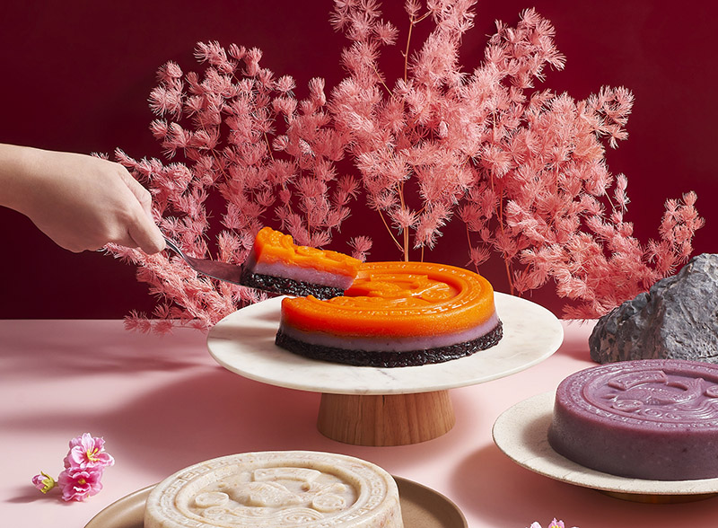 nian gao from peach blossoms